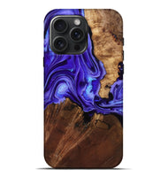 iPhone 16 Pro Max Wood Live Edge Phone Case - Nyomi (Purple, 801746)