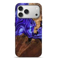 iPhone 17 Pro Max Wood Live Edge Phone Case - Nyomi (Purple, 801746)