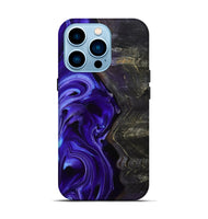 iPhone 14 Pro Wood Live Edge Phone Case - Jami (Purple, 801747)