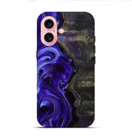 iPhone 16 Wood Live Edge Phone Case - Jami (Purple, 801747)