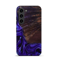 Galaxy S23 Wood Live Edge Phone Case - Ezrah (Purple, 801748)
