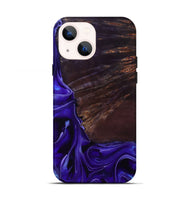 iPhone 13 Wood Live Edge Phone Case - Ezrah (Purple, 801748)