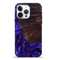 iPhone 15 Pro Max Wood Live Edge Phone Case - Ezrah (Purple, 801748)