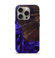 iPhone 16 Pro Wood Live Edge Phone Case - Ezrah (Purple, 801748)
