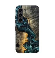 Galaxy S23 Wood Live Edge Phone Case - Misti (Blue, 801751)