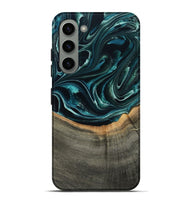 Galaxy S23 Plus Wood Live Edge Phone Case - Birdie (Green, 801752)