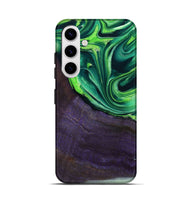 Galaxy S25 Wood Live Edge Phone Case - Bjorn (Green, 801753)