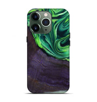 iPhone 13 Pro Wood Live Edge Phone Case - Bjorn (Green, 801753)