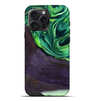 iPhone 16 Pro Max Wood Live Edge Phone Case - Bjorn (Green, 801753)