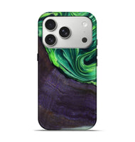 iPhone 17 Pro Wood Live Edge Phone Case - Bjorn (Green, 801753)