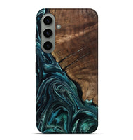 Galaxy S24 Plus Wood Live Edge Phone Case - Allyssa (Blue, 801759)