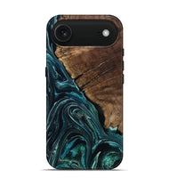 iPhone 17 Air Wood Live Edge Phone Case - Allyssa (Blue, 801759)