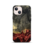 iPhone 13 mini Wood Live Edge Phone Case - Neriah (Red, 801761)