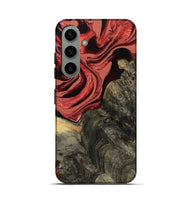 Galaxy S24 Wood Live Edge Phone Case - Nona (Red, 801762)