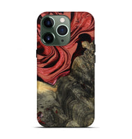 iPhone 13 Pro Wood Live Edge Phone Case - Nona (Red, 801762)