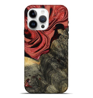iPhone 15 Pro Max Wood Live Edge Phone Case - Nona (Red, 801762)