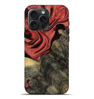 iPhone 16 Pro Max Wood Live Edge Phone Case - Nona (Red, 801762)