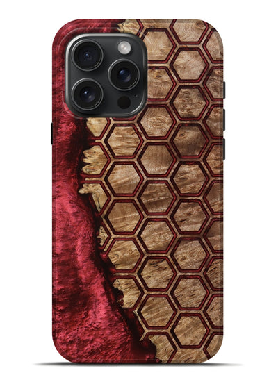 iPhone 16 Pro Max Wood Live Edge Phone Case - Florine (Pattern, 801764)