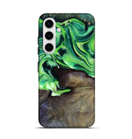 Galaxy S25 Wood Live Edge Phone Case - Cletus (Green, 801766)
