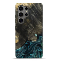 Galaxy S25 Ultra Wood Live Edge Phone Case - Katlin (Blue, 801767)