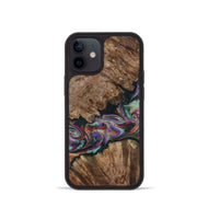 iPhone 12 mini Wood Phone Case - Casey (Green, 801778)