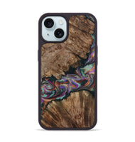 iPhone 15 Wood Phone Case - Casey (Green, 801778)
