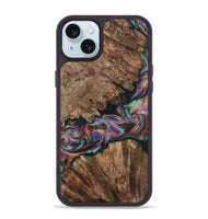 iPhone 15 Plus Wood Phone Case - Casey (Green, 801778)