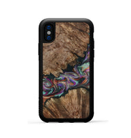 iPhone Xs Wood Phone Case - Casey (Green, 801778)