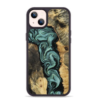 iPhone 14 Plus Wood Phone Case - Meaghan (Green, 801782)