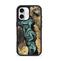 iPhone 17 Wood Phone Case - Meaghan (Green, 801782)