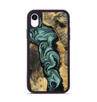 iPhone Xr Wood Phone Case - Meaghan (Green, 801782)
