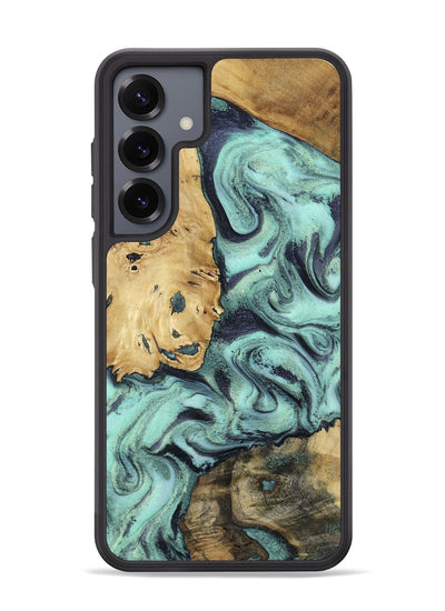 Galaxy S25 Plus Wood Phone Case - Shirlee (Green, 801785)