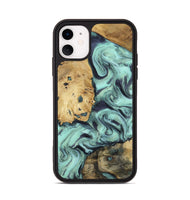 iPhone 11 Wood Phone Case - Shirlee (Green, 801785)