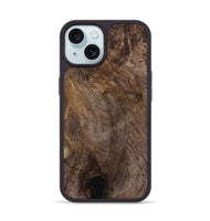 iPhone 15 Wood Phone Case - Dan (Wood Burl, 801791)