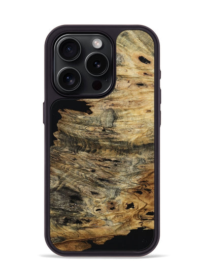 iPhone 15 Pro Wood Phone Case - Royalty (Wood Burl, 801793)