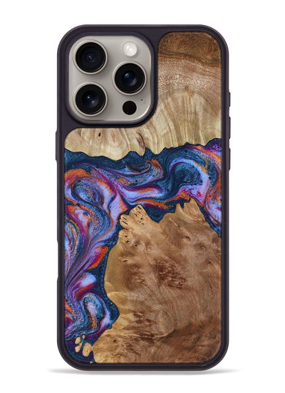 iPhone 16 Pro Max Wood Phone Case - Makai (Blue, 801801)