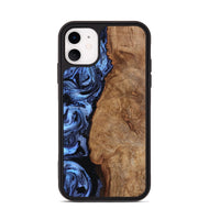 iPhone 11 Wood Phone Case - Stephan (Blue, 801802)