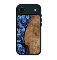 iPhone 17 Air Wood Phone Case - Stephan (Blue, 801802)