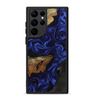 Galaxy S22 Ultra Wood Phone Case - Elva (Blue, 801805)