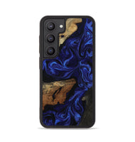 Galaxy S23 Wood Phone Case - Elva (Blue, 801805)