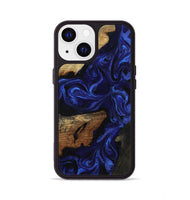 iPhone 13 Wood Phone Case - Elva (Blue, 801805)