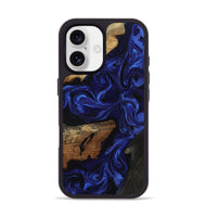iPhone 17 Wood Phone Case - Elva (Blue, 801805)