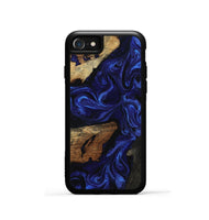 iPhone SE Wood Phone Case - Elva (Blue, 801805)