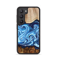 Galaxy S23 Wood Phone Case - Darlene (Blue, 801806)