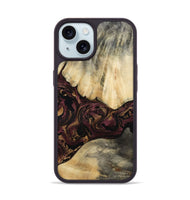 iPhone 15 Wood Phone Case - Zackery (Purple, 801858)