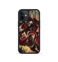 iPhone 12 mini Wood Phone Case - Hugo (Red, 801867)