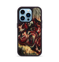 iPhone 14 Pro Wood Phone Case - Hugo (Red, 801867)