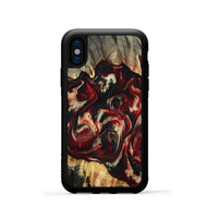 iPhone Xs Wood Phone Case - Hugo (Red, 801867)