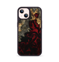 iPhone 14 Wood Phone Case - Adeline (Red, 801868)