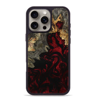 iPhone 16 Pro Max Wood Phone Case - Adeline (Red, 801868)